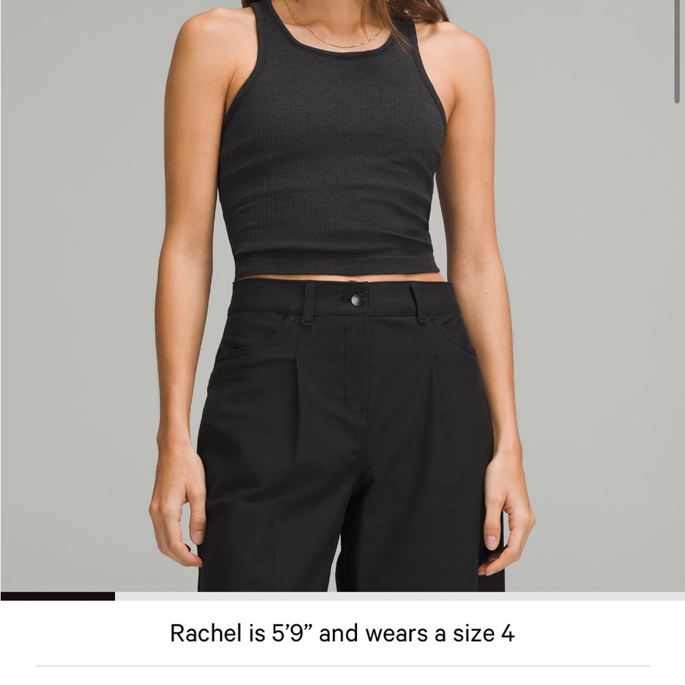 Lululemon Athletica Ebb to Street Cropped Racerback Top